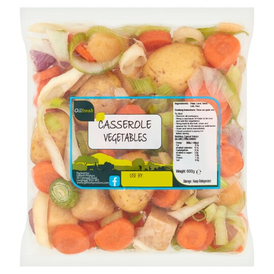 Gilfresh Casserole Vegetables 600G Tesco Groceries