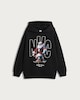 image 4 of F&F Boys Cotton Rich NYC Santa Skateboarding Hoodie in Black