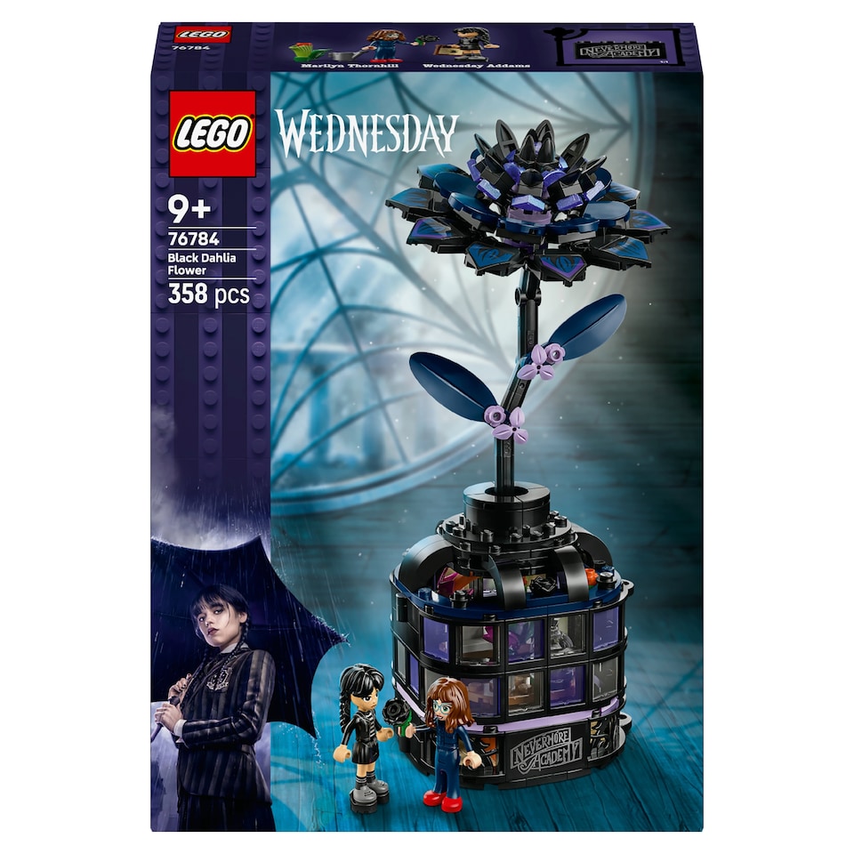 image 1 of LEGO Wednesday 76784 Black Dahlia Flower