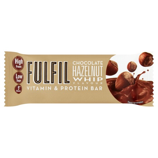 Fulfil Chocolate Hazelnut Whip Vitamin & Protein Bar 40G Tesco Groceries