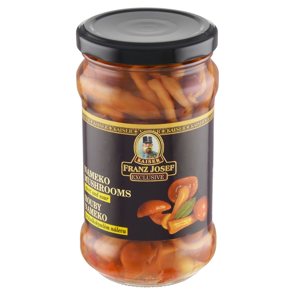 Franz Josef Kaiser Exclusive Huby nameko v korenenom sladkokyslom náleve 280 g
