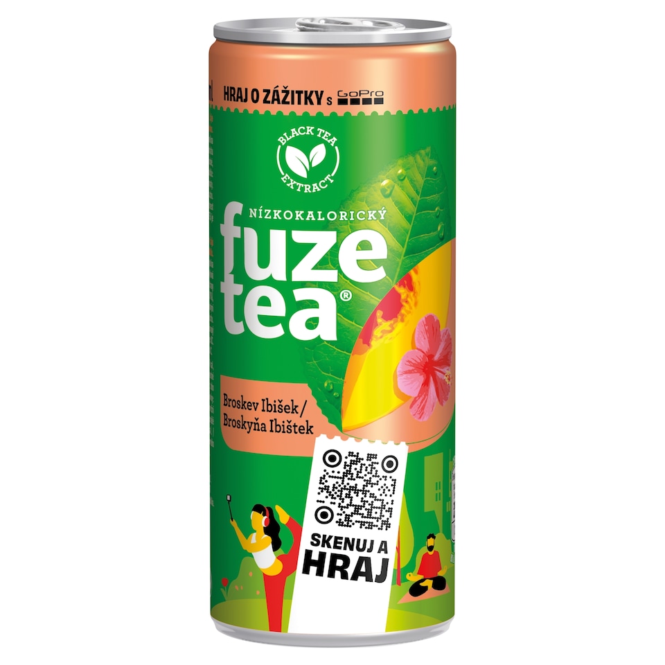 FuzeTea Broskev ibišek 250ml