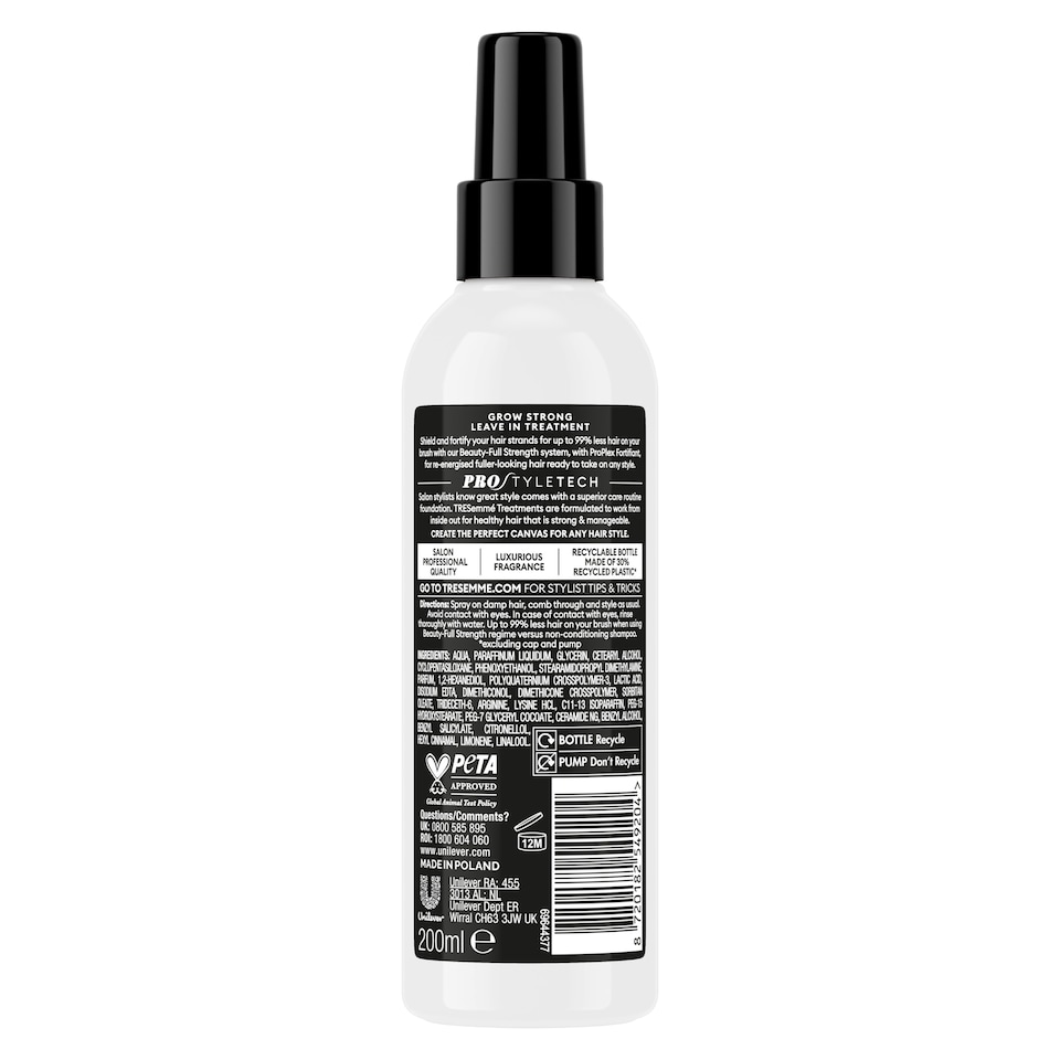 image 1 of Tresemme Strength Grow Strong Leave In Treatment 200Ml
