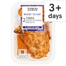 Tesco 2 Tikka Roast Chicken Breasts 300g