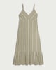 image 4 of F&F Embroidered Strappy Midi Dress in Green