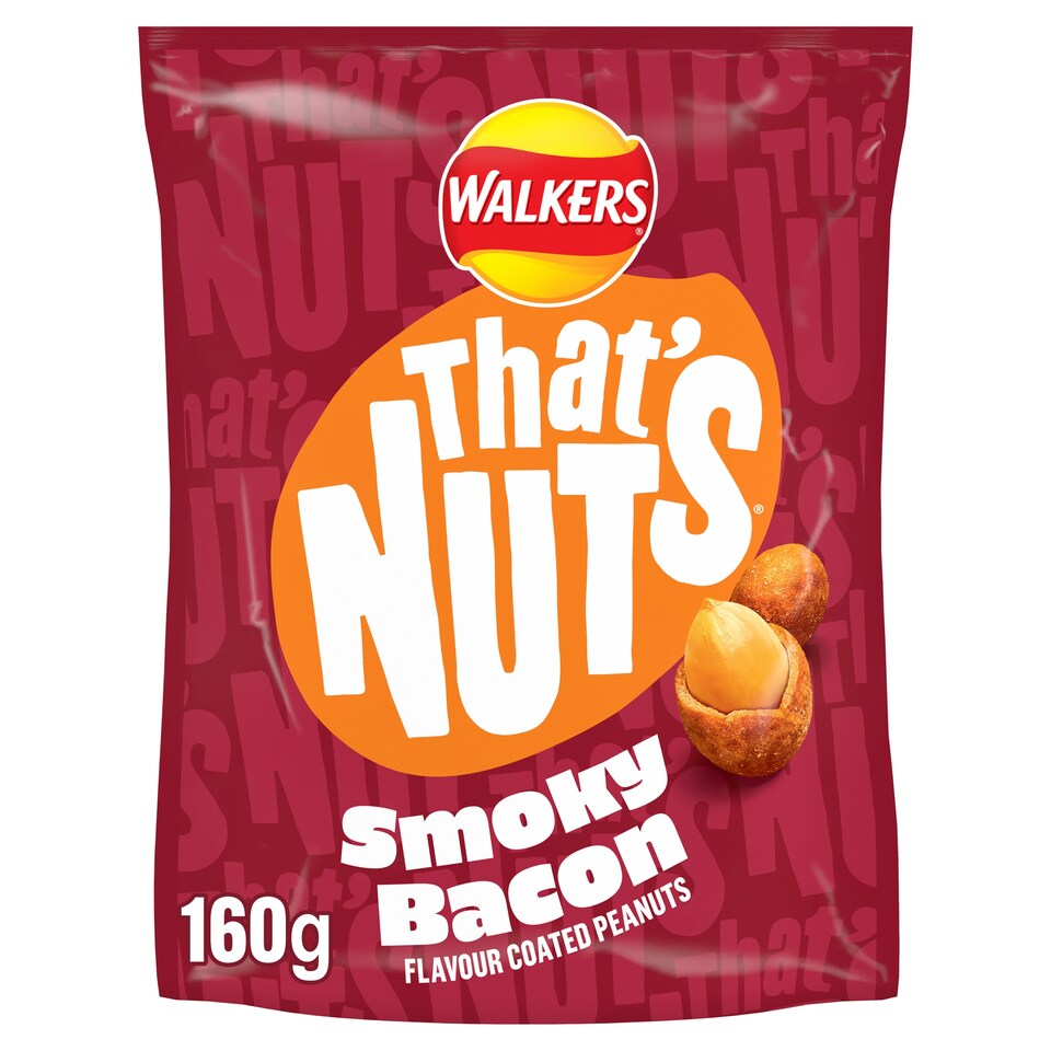image 1 of Walkers Thats Nuts Smoky Bacon 160g
