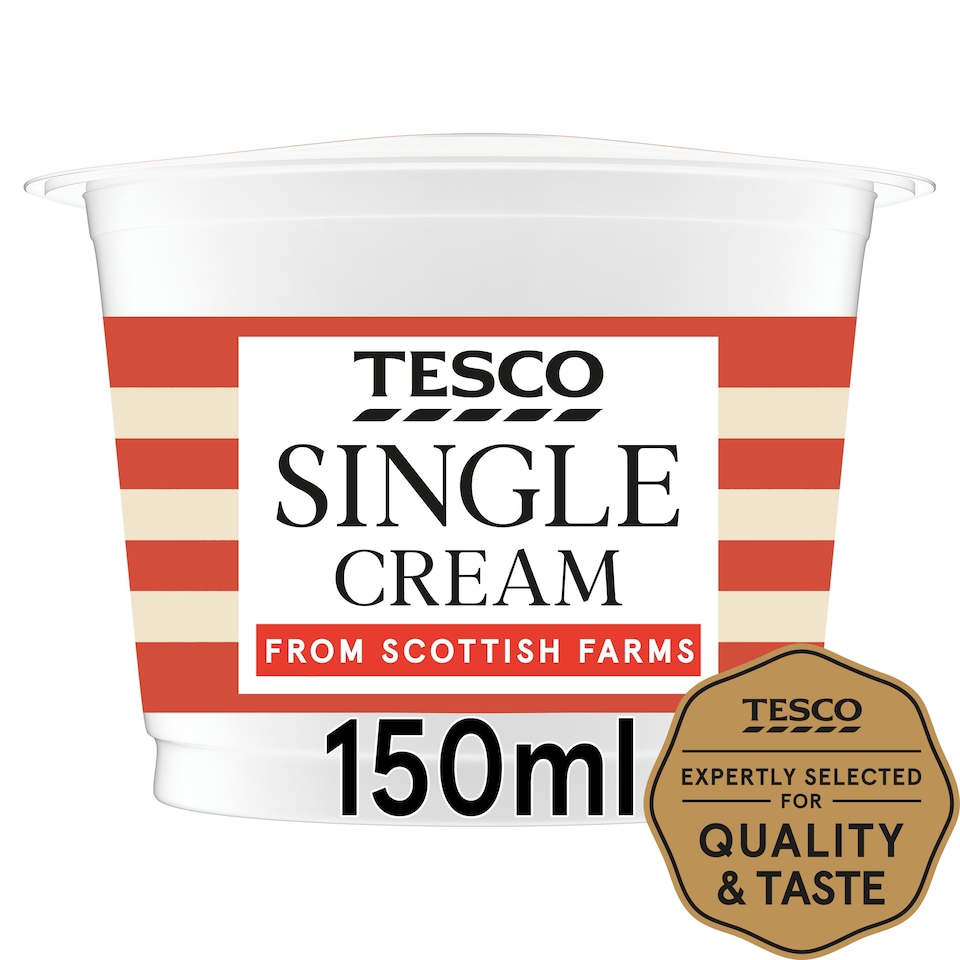 Tesco British Single Cream 150Ml