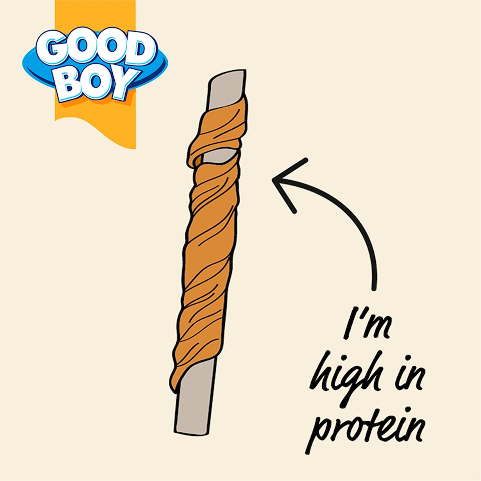 image 1 of Wagtastic Jumbo Chicken Twist Dog Chew Treats 70G