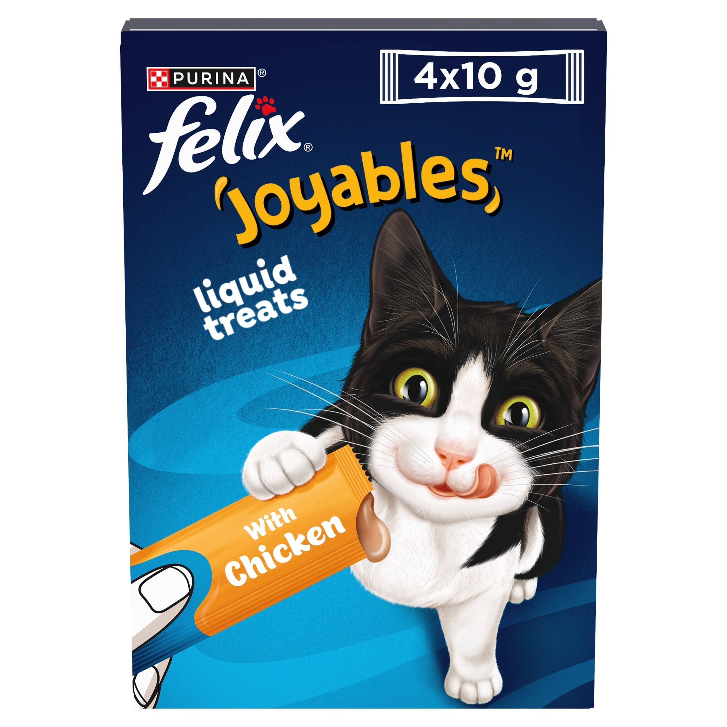 Felix Joyables Chicken Liquid Cat Treat 4x10g