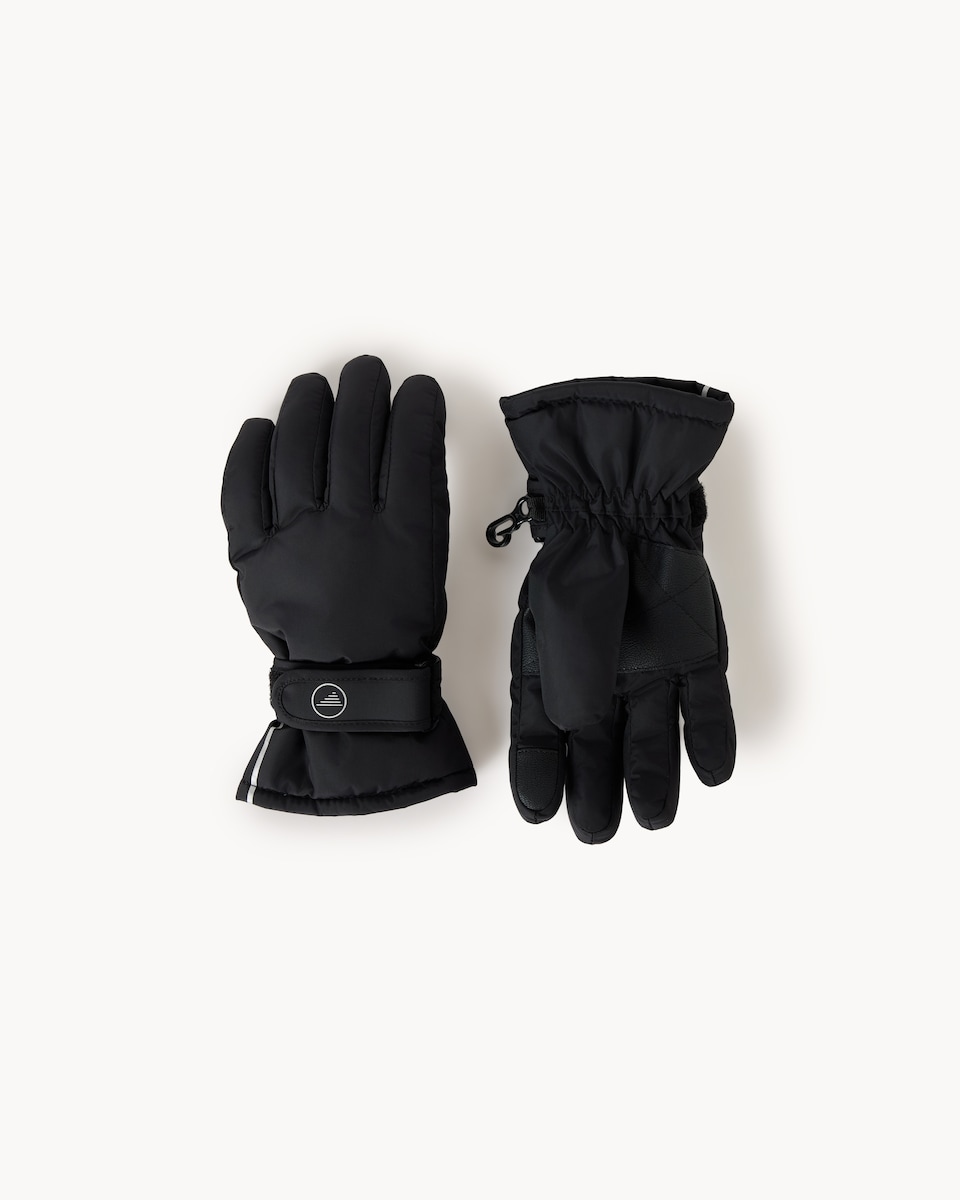 image 1 of F&F Unisex 3M Thinsulate™ Thermal Gloves in Black