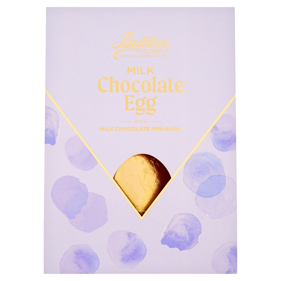 Butlers Milk Chocolate Easter Egg With Mini Bars 345G Tesco Groceries