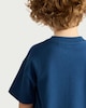 image 3 of F&F Boys Pure Cotton Football Goals T-Shirt in Navy
