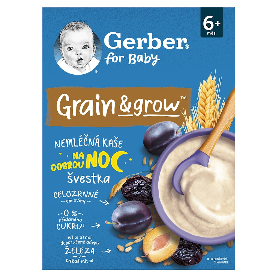 obrázok 1 z GERBER Nemliečna kaša pšenično-ovsená slivka 200 g