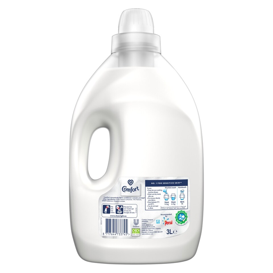 image 1 of Comfort Pure Fabric Conditioner 85 Wash 3L