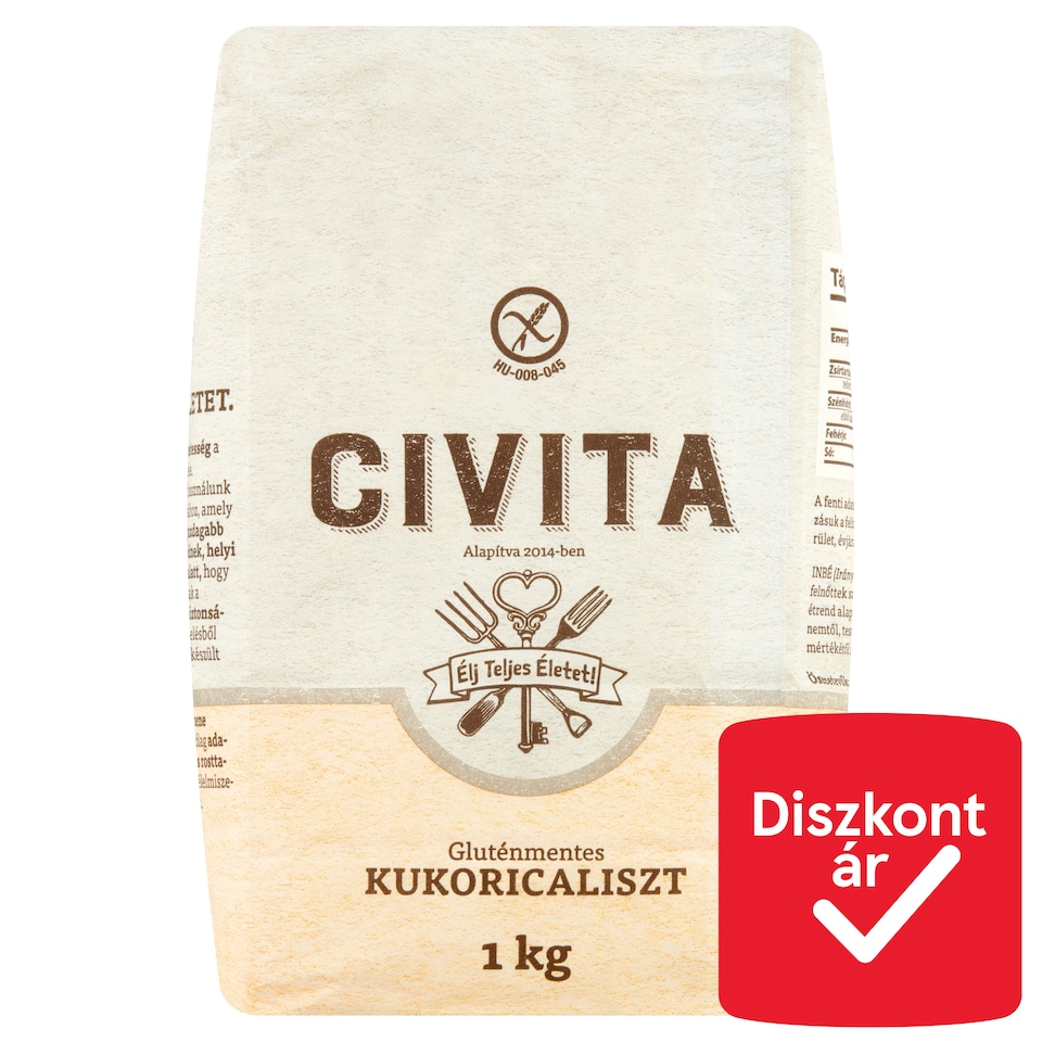 Civita gluténmentes kukoricaliszt 1 kg