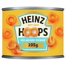 Heinz No Added Sugar Hoops 205g