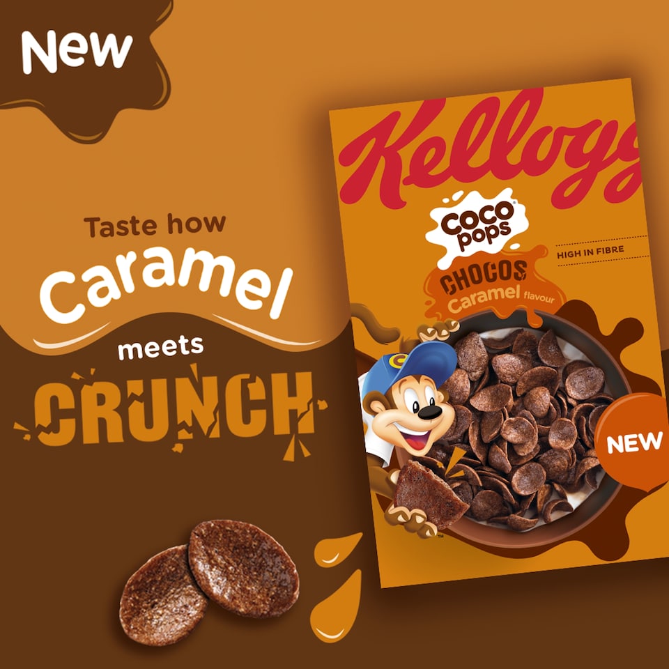 image 1 of Kellogg's Coco Pops Chocos Caramel 430g