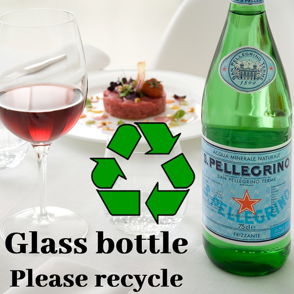 image 1 of San Pellegrino Sparkling Natural Mineral Water Glass Bottle 750ml