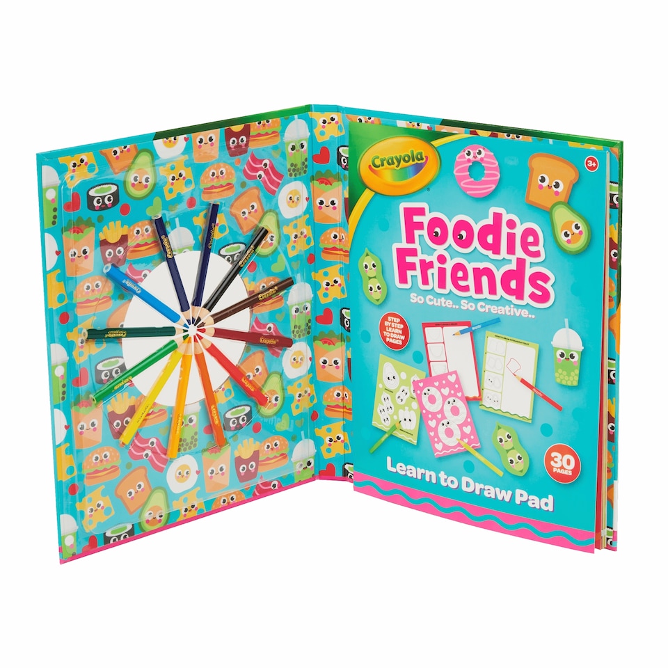 image 1 of Crayola Foodie Friends Activity Pack 30 Pages