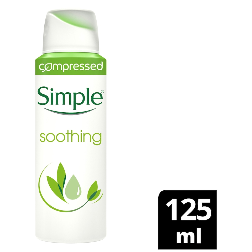 image 1 of Simple Soothing Antiperspirant Deodorant 125Ml Compressed