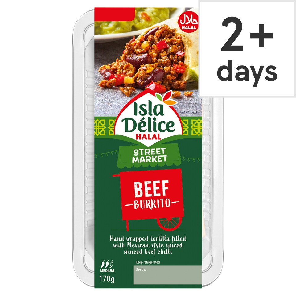 Isla Delice Halal Beef Burrito 170g