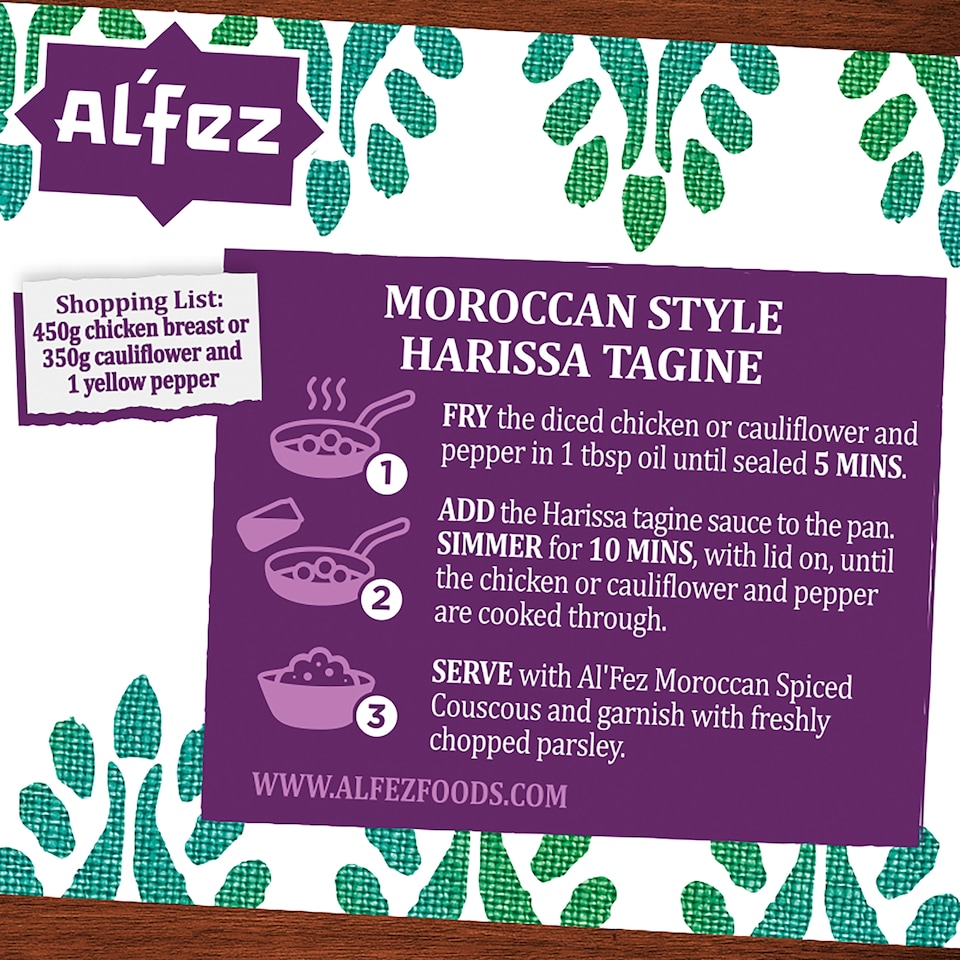 image 1 of Al'fez Smoky Harissa Tagine Sauce 450G