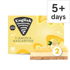 English Cheesecake Company 2 Lemon & Mascarpone Cheesecake Slices 180g