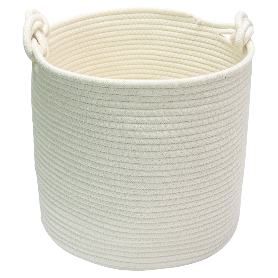 image 1 of F&F Home White Storage Basket 30 x 30 cm