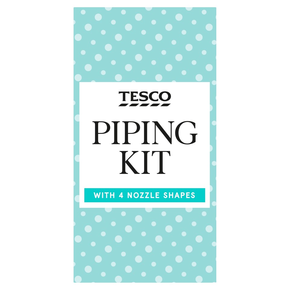 Tesco Piping Bags & Plastic Nozzle Kit