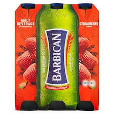 BARBICAN MALT BEVERAGE NON ALC S/BERRY 6X330ML