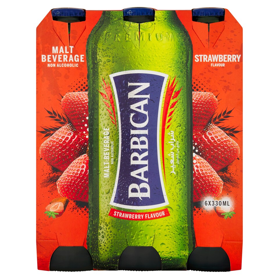 BARBICAN MALT BEVERAGE NON ALC S/BERRY 6X330ML