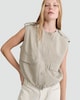 image 1 of F&F Buttoned Utility Vest in Neutral
