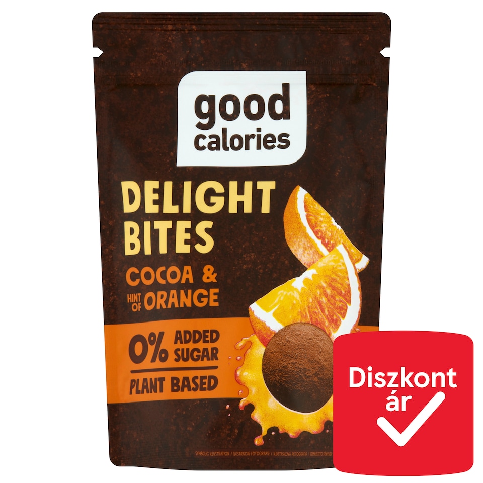 Good Calories datolyás falatok kakaóval és naranccsal 65 g  1. kép