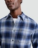 image 2 of F&F Pure Cotton Check Print Long Sleeved Shirt in Blue