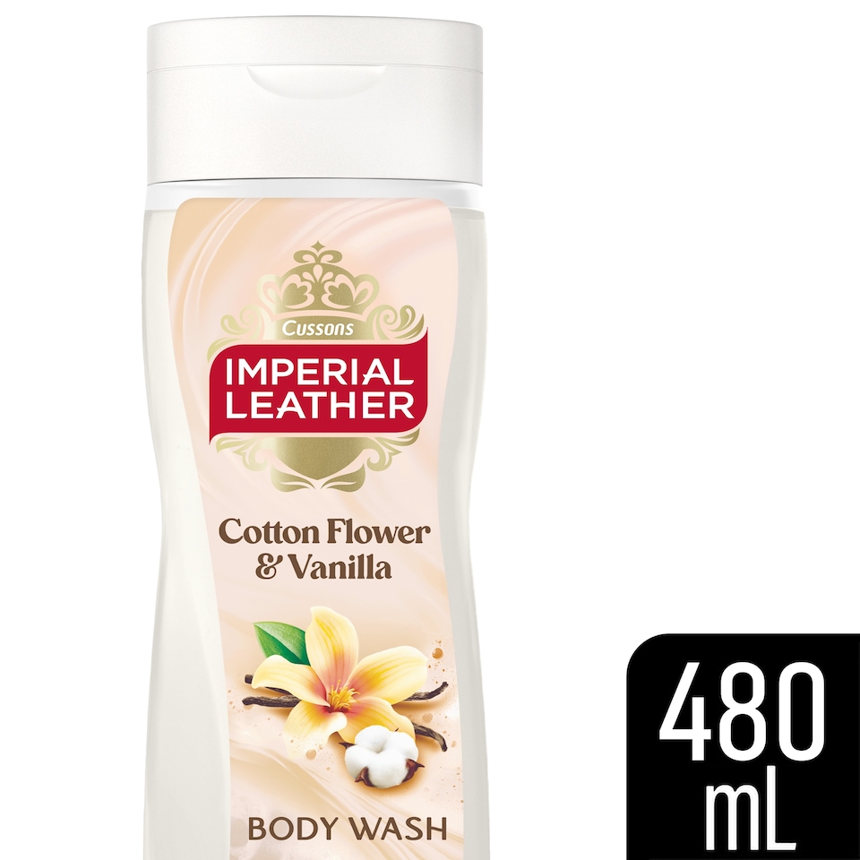 image 1 of IMPERIAL LEATHER BODYWASH COTTON FLOWER & VANILLA 480ML