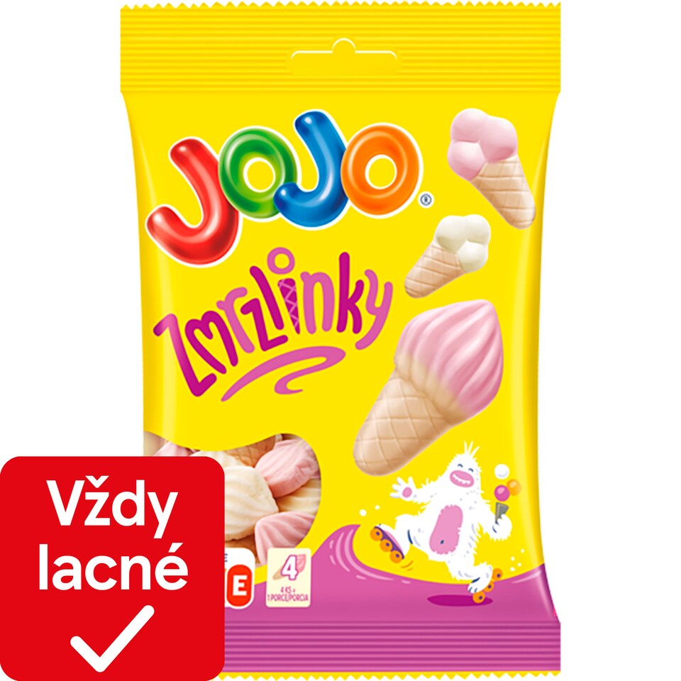 obrázok 1 z JOJO Zmrzlinky penové želé cukríky s ovocnými príchuťami 80 g