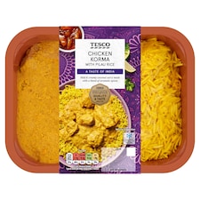 Tesco Chicken Korma With Pilau Rice 400g