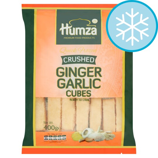 Humza Crushed Ginger Garlic Cubes 400G Tesco Groceries