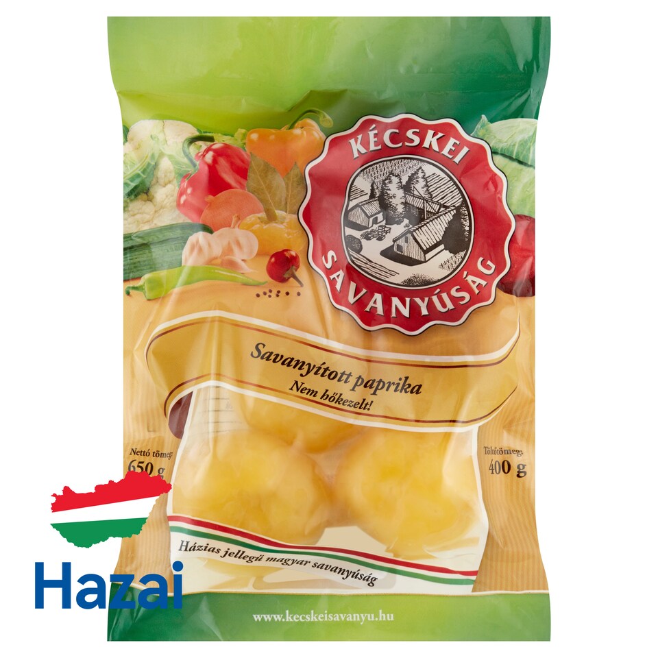 Kécskei Savanyúság savanyított paprika 650 g