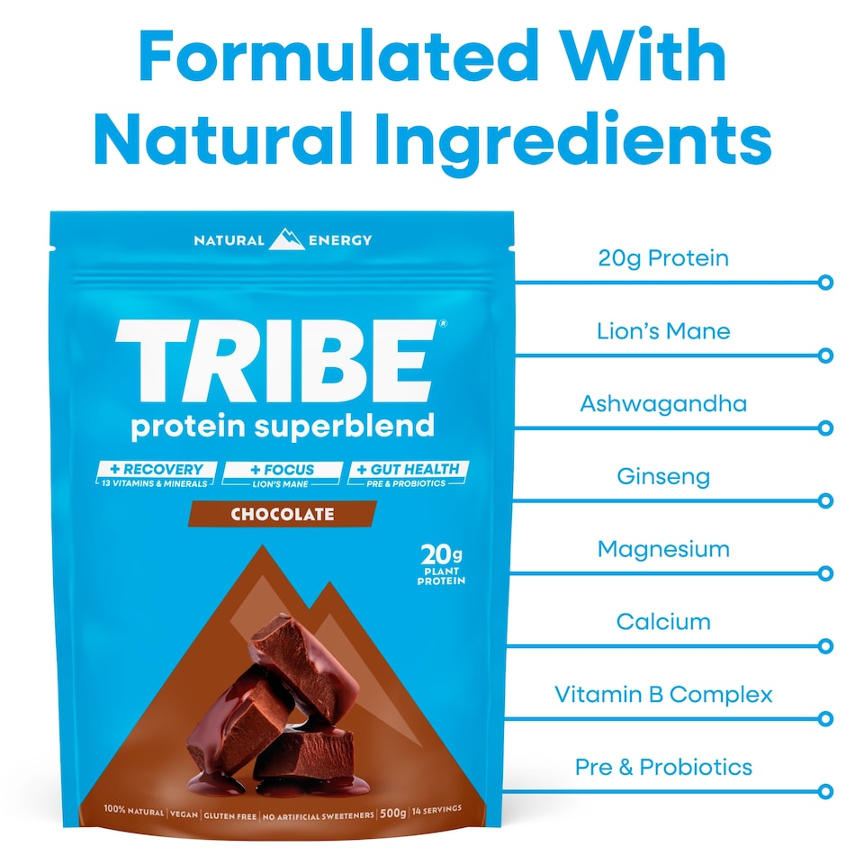 image 1 of TRIBE Protein Superblend Chocolate 500g