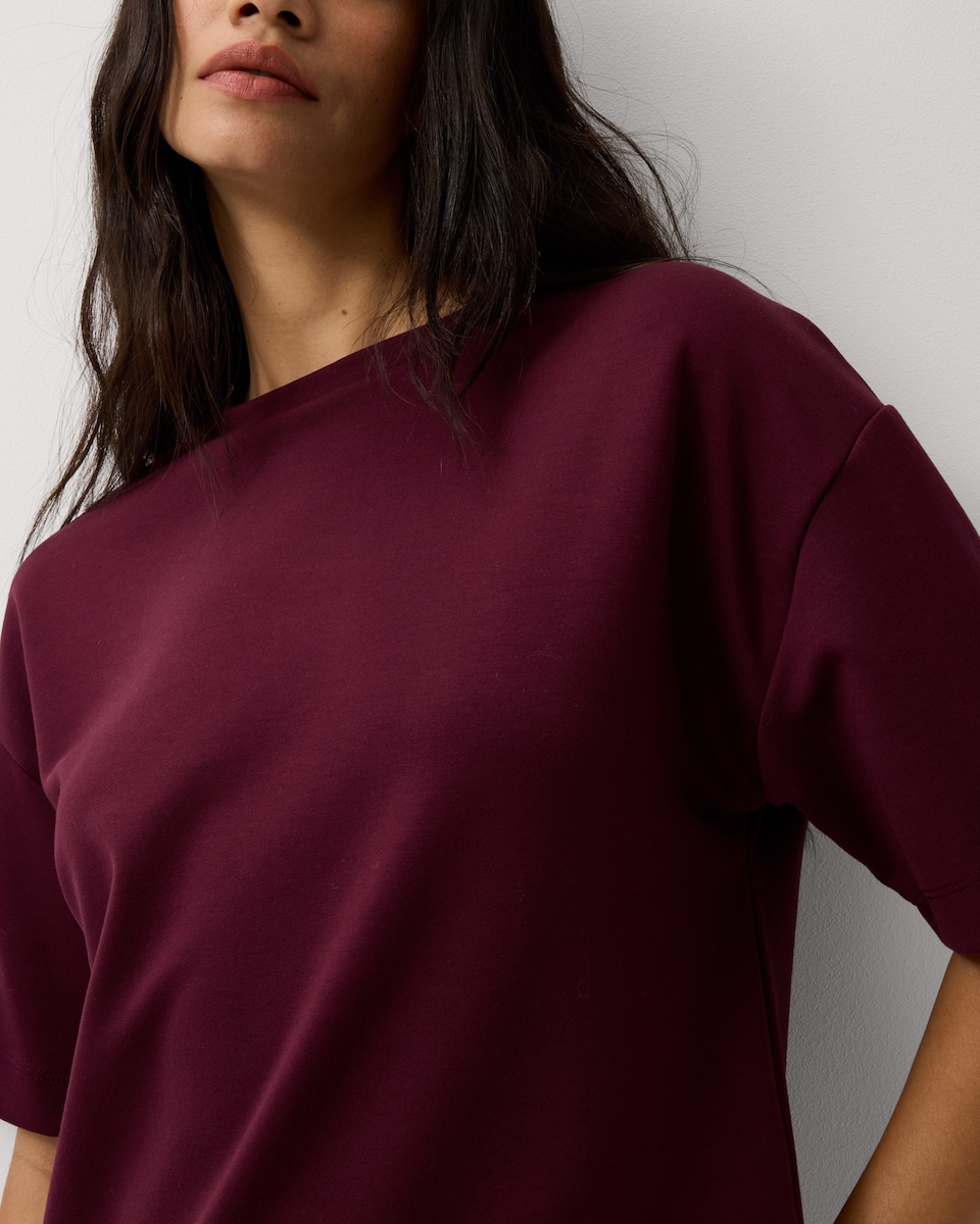 image 1 of F&F Scuba Oversized Fit Top in Purple