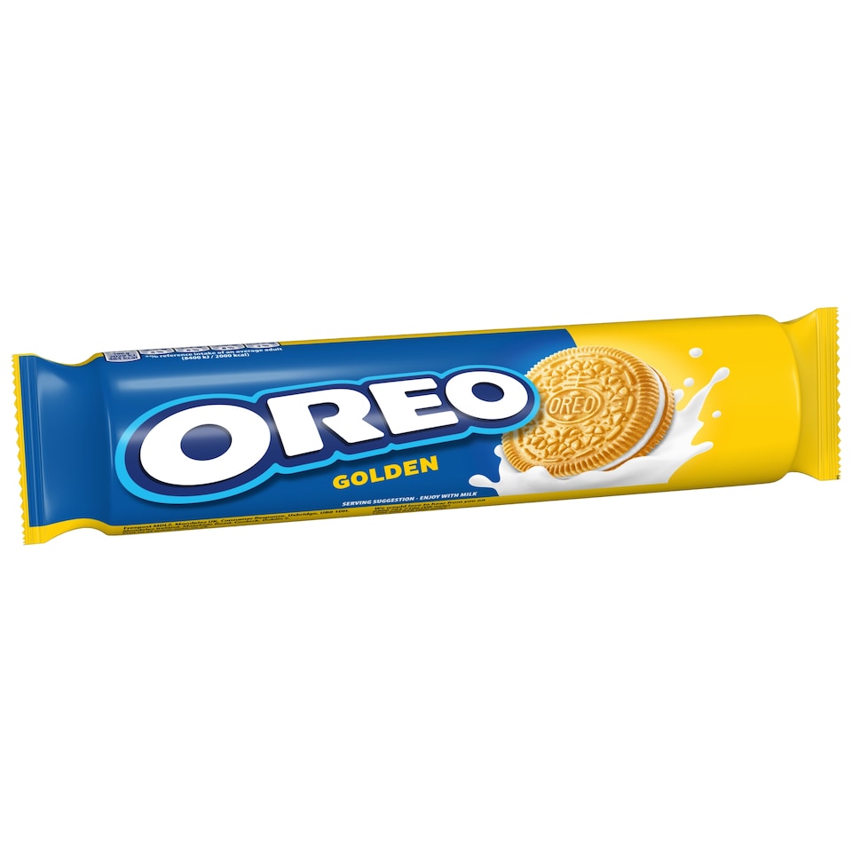 image 1 of OREO Golden Cookie Sandwich Biscuits 154g