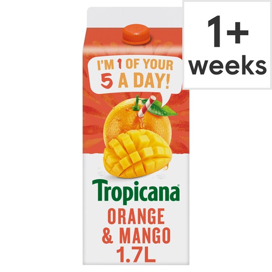 Tropicana Orange & Mango Juice 1.7 Litres Tesco Groceries