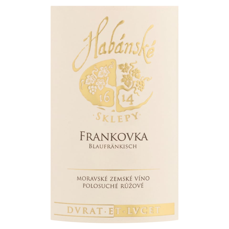 Obrázek 1 pro produkt Habánské Sklepy Frankovka moravské zemské víno polosuché růžové 0,75l