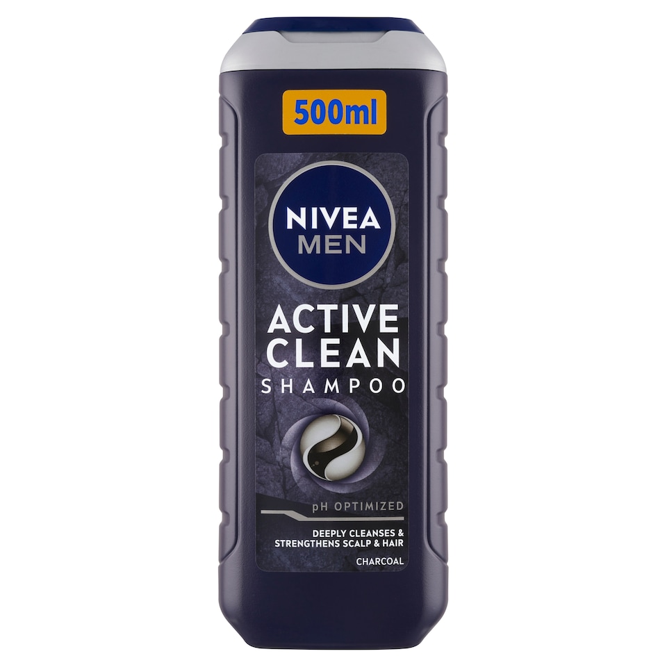 image 1 of Nivea Men Active Clean Shampoo 500 ml