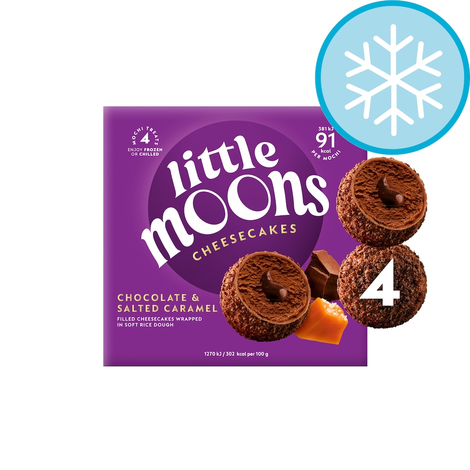 Little Moons Chocolate & Salted Caramel Mochi Cheesecakes 4x30g