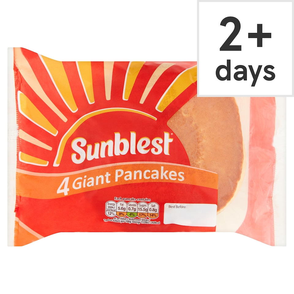 Sunblest Giant Pancakes 4 Pack