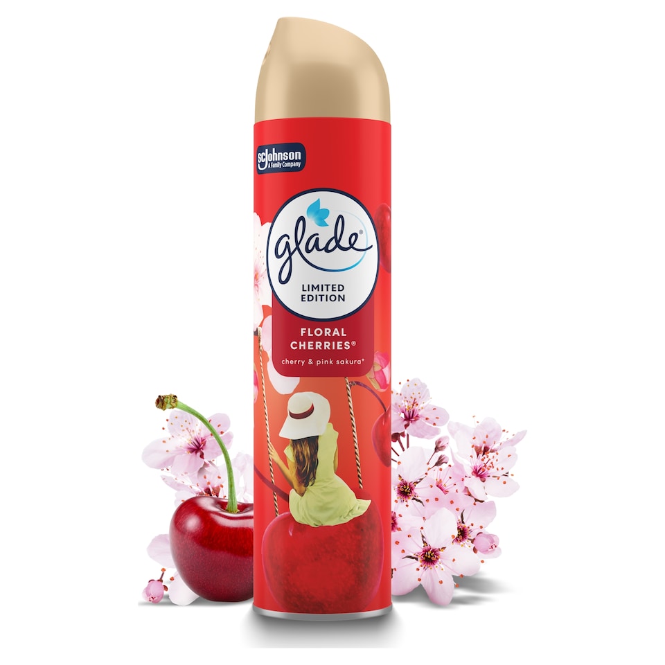image 1 of Glade Aerosol Frosted Floral Cherries 300ml 