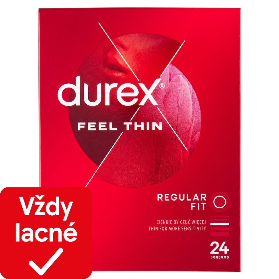 obrázok 1 z Durex Feel Thin Regular Fit prezervatívy 24 ks