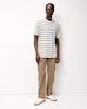image 2 of F&F Cotton Rich Cargo Trousers in Stone